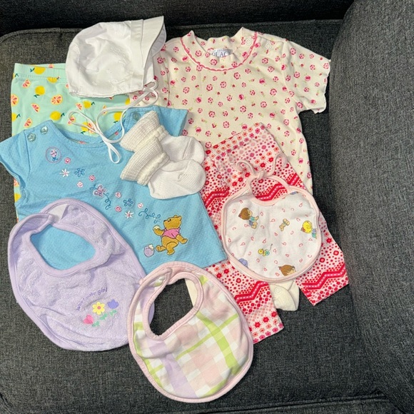 Mixed Brands Other - 9 Items DISNEY Pooh PRECIOUS MOMENTS HEALTHTEX CHILDREN’S PLACE CARTERS 12 Mos.